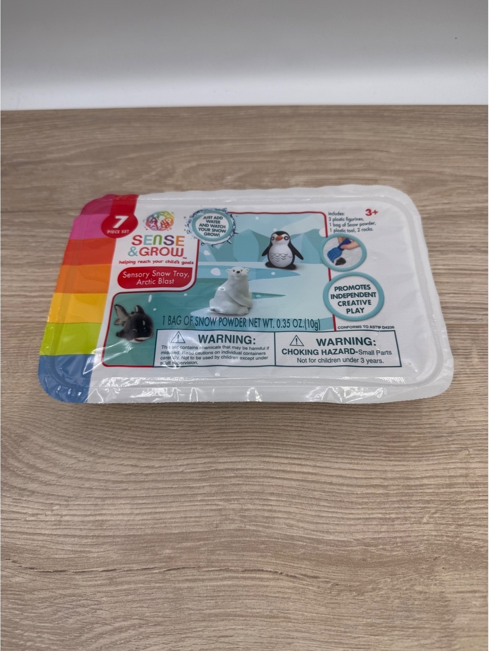 Sense & Grow Sensory Snow Tray Arctic Blast 7 Piece Set New